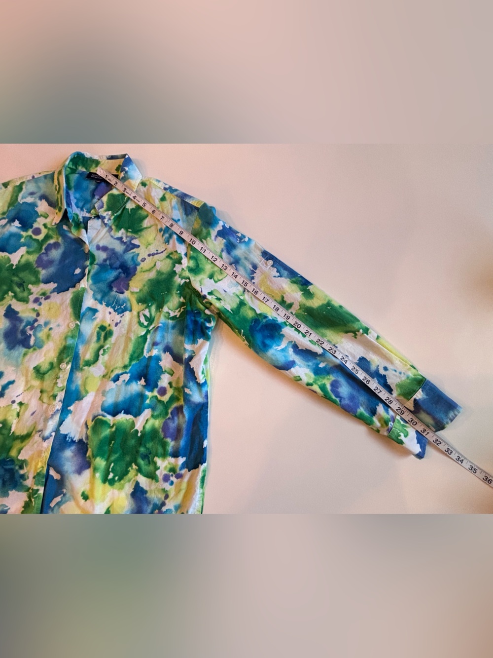 Jones New York Tie-Dye Button-Down Shirt, Women’s XL - Picture 8 of 13